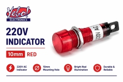 (image for) Red Round Indicator 220v (LED913)